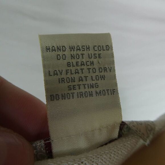 Como Petite Vintage Lightweight Button Front Cardigan Sweater Embroidered Floral - Picture 7 of 9